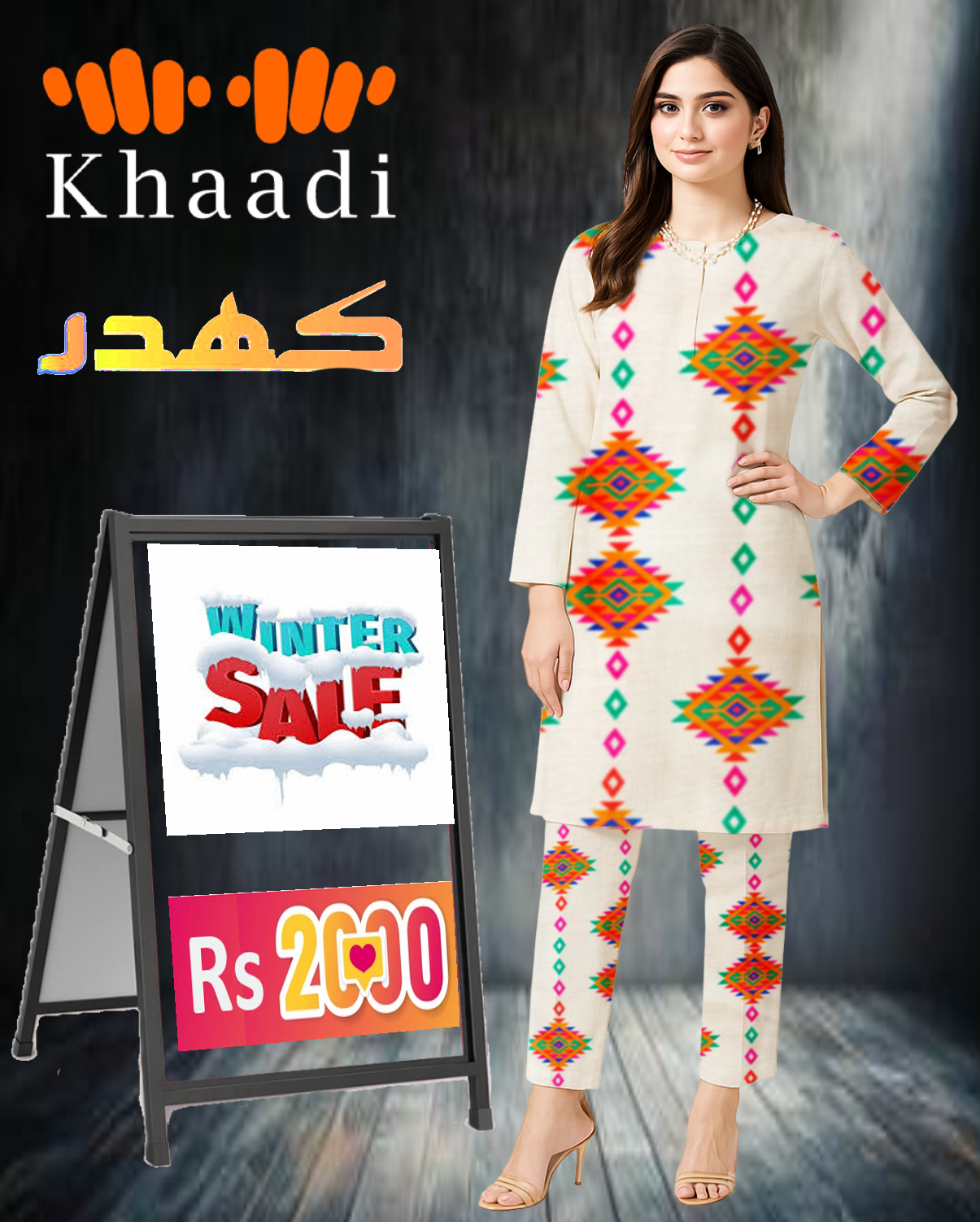 Premium Khaadi Khaddar